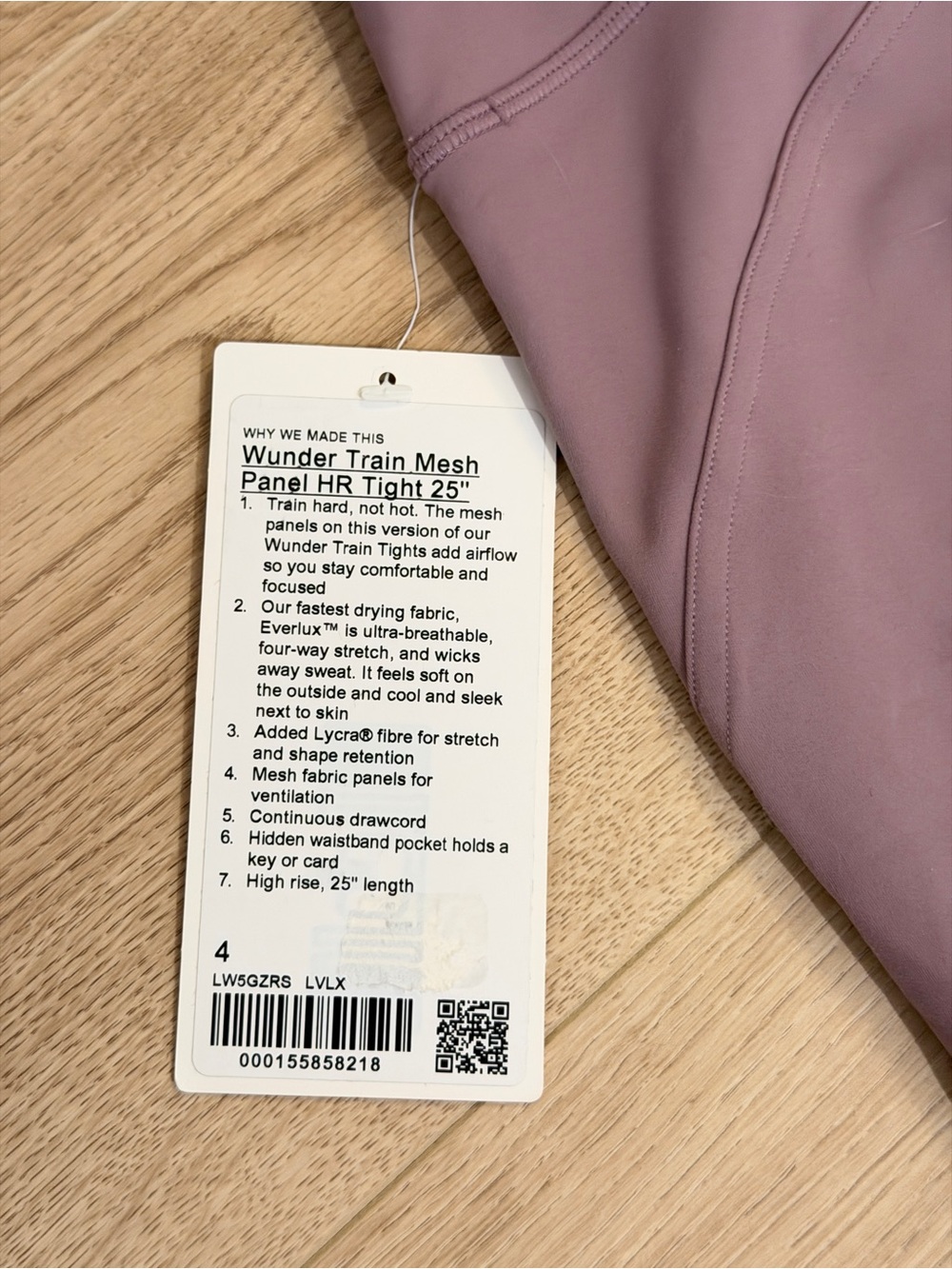 lululemon athletica Wunder Train Mesh Panel HR Tight 25” - Picture 5 of 7